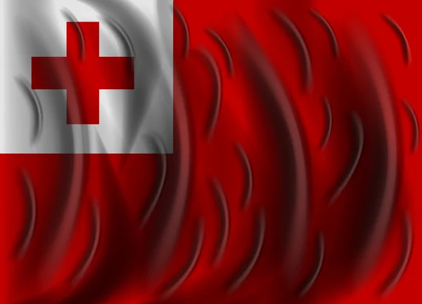 Tonga Rüzgar bayrağı — Stok Vektör