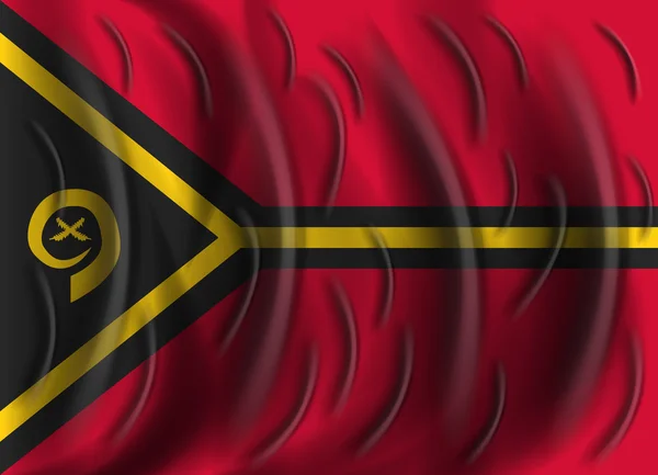 Vlajka Vanuatu vítr — Stockový vektor