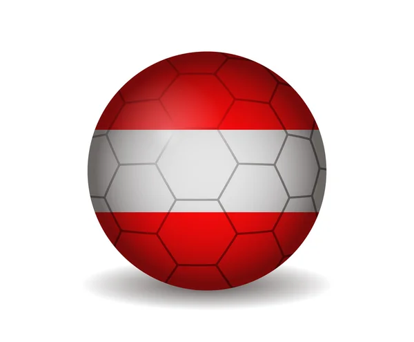 Fußball Österreich — Stockvektor