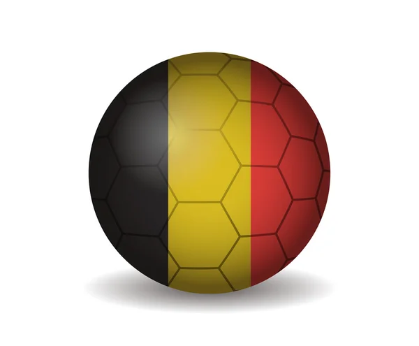 Belgium soccer ball — Stock Vector