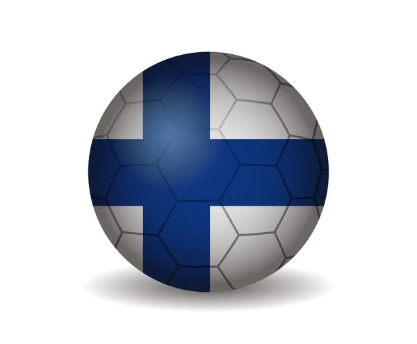 Filand soccer ball — Stock Vector