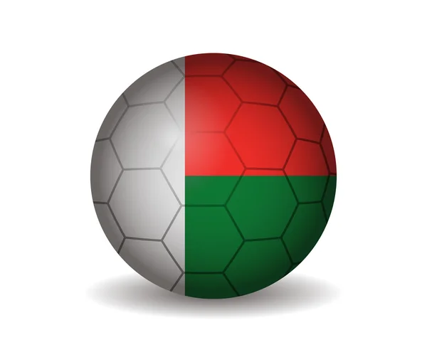 Madagaskar-Fußball — Stockvektor