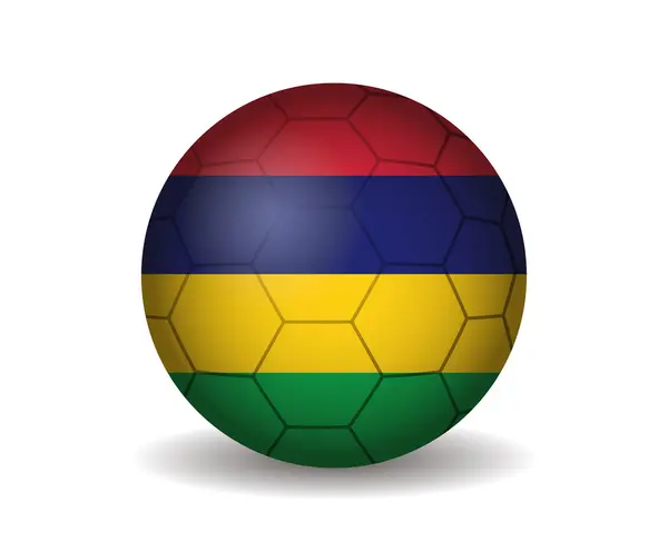 Mauritius-Fußball — Stockvektor