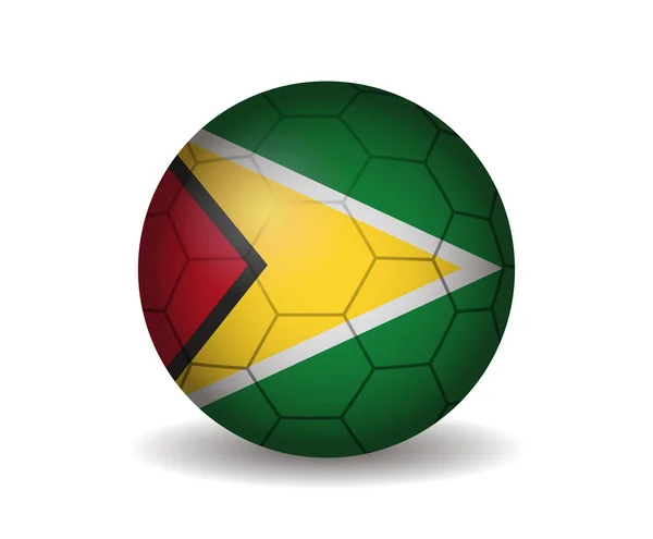 Guyana fotboll — Stock vektor