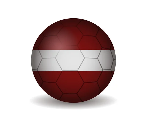 Lettlands Fußballball — Stockvektor