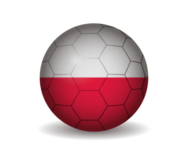 Polnischer Fußball — Stockvektor