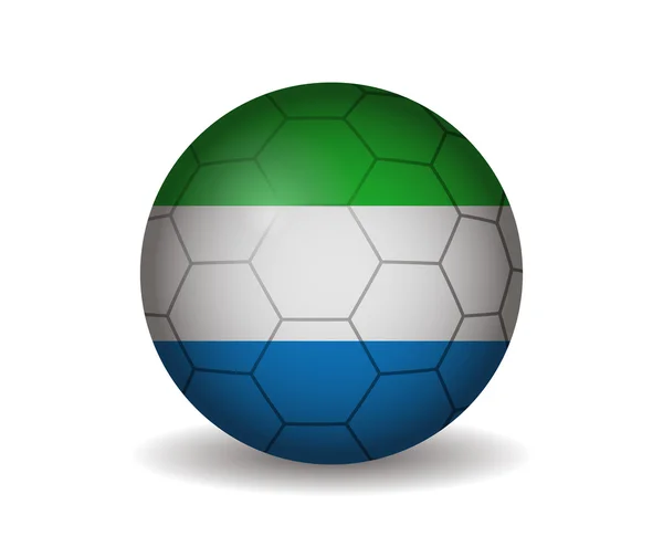 Fußball in Sierra Leone — Stockvektor
