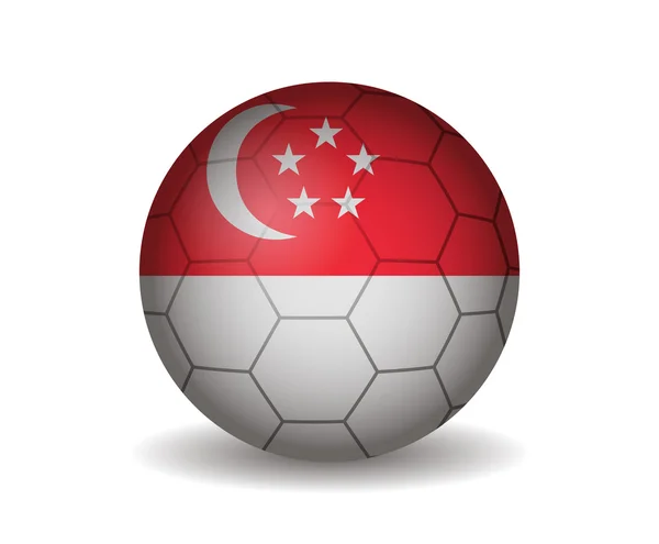 Singapore Fußball — Stockvektor