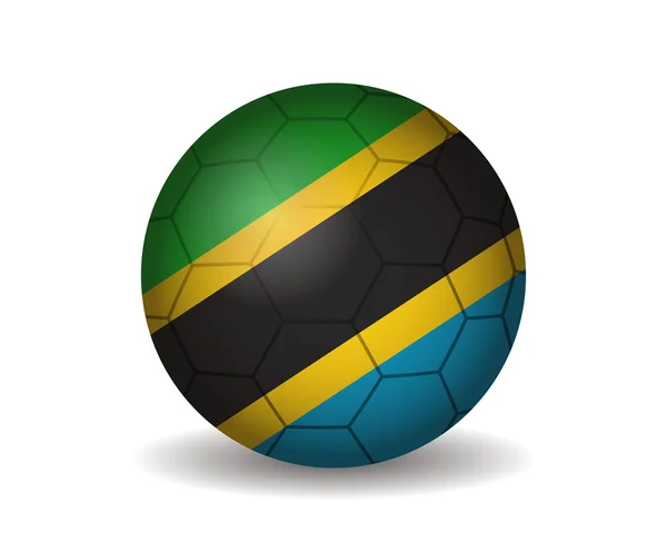 Tanzania-voetbal — Stockvector
