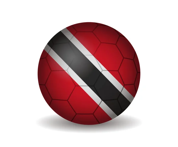 Trinidad bola de futebol —  Vetores de Stock