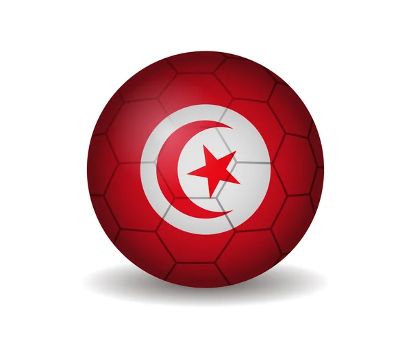 Tunisfußball — Stockvektor