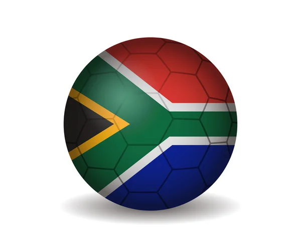 Afrique du Sud ballon de football — Image vectorielle