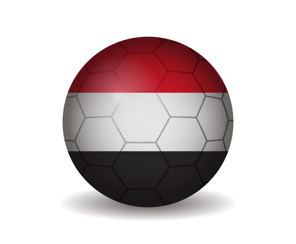 Jemen-Fußballball — Stockvektor