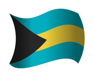 rüzgarda sallayarak Bahamalar bayrağı