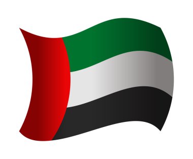 Arap bayrak rüzgarda sallayarak Amerika