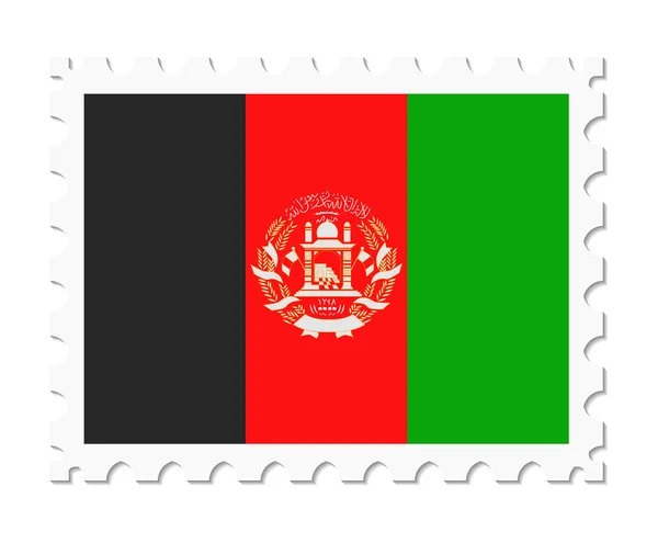 Bélyegző zászló Afganisztán — Stock Vector