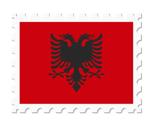 Sello bandera albania — Archivo Imágenes Vectoriales
