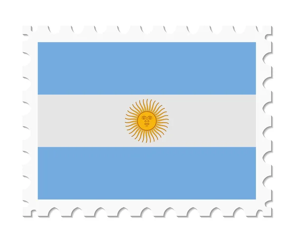 Timbre drapeau argentine — Image vectorielle