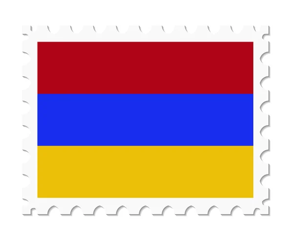 Sello bandera armenia — Vector de stock