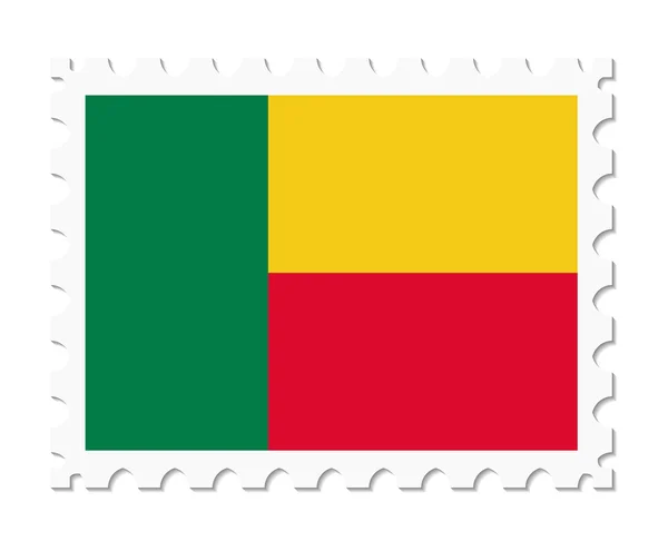 Bandera de sello benin — Vector de stock