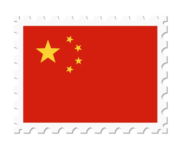 Carimbo bandeira china — Vetor de Stock