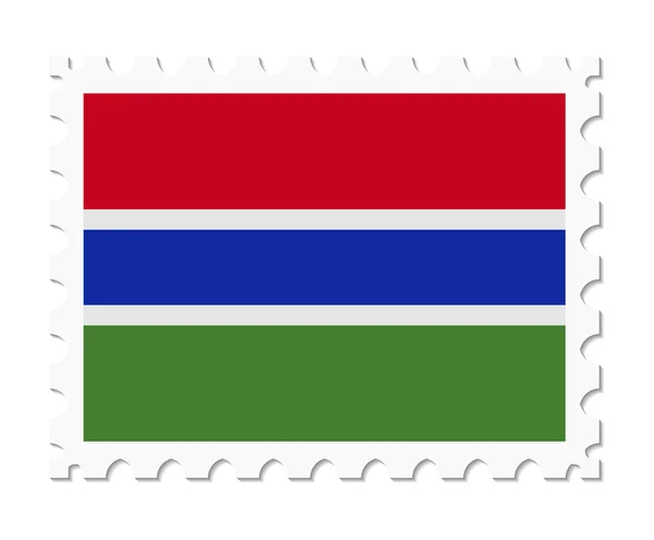 Sello bandera gambia — Vector de stock