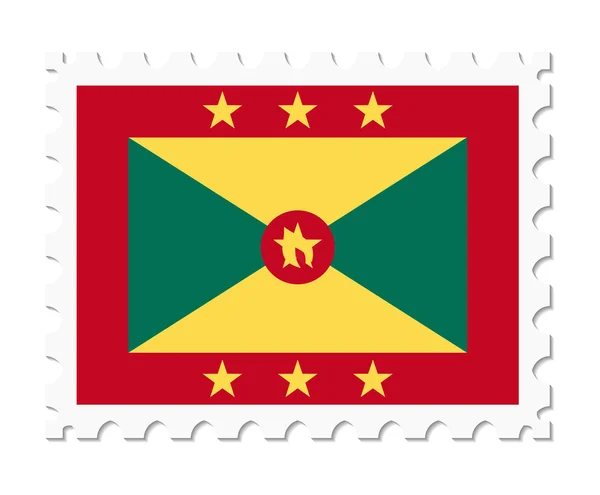 Stempel vlag van grenada — Stockvector