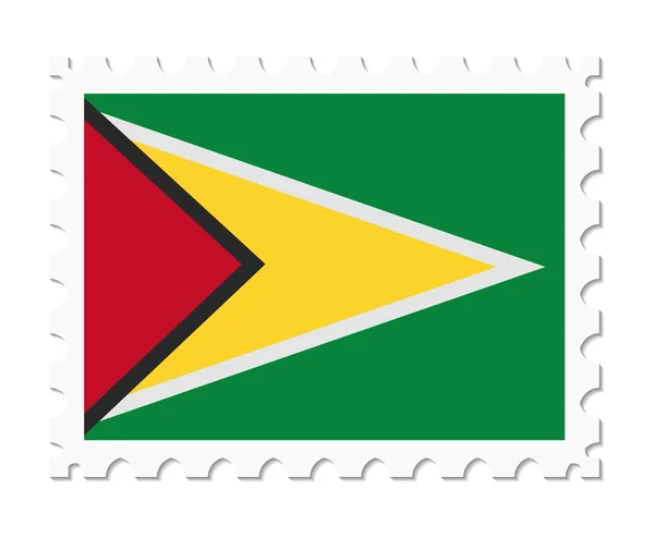 Stempel vlag guyana — Stockvector