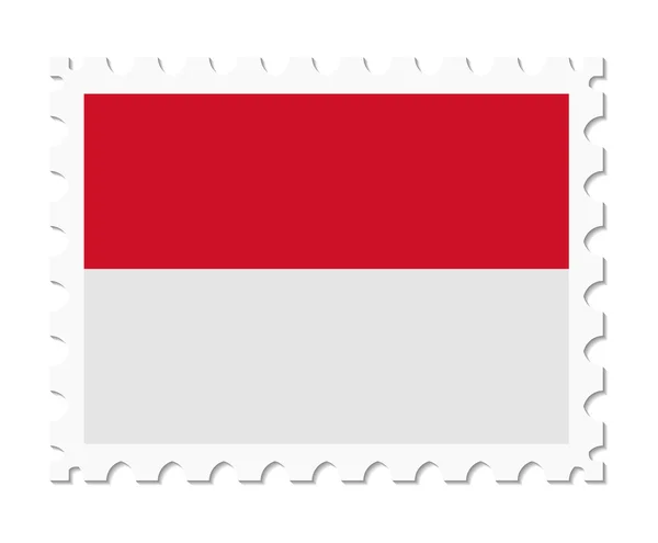 Stämpel flagga Indonesien — Stock vektor