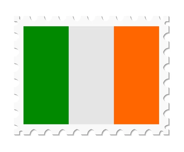 Timbre drapeau ireland — Image vectorielle