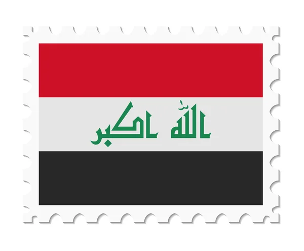 Stämpel flagga Irak — Stock vektor