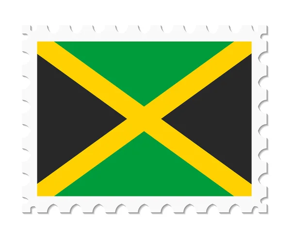 Stämpel flagga jamaica — Stock vektor