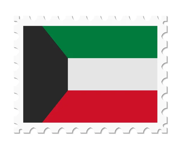 Stamp flag kuwait — Stock Vector