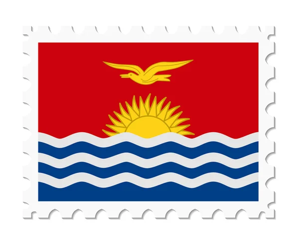 Bandeira do selo kiribati — Vetor de Stock