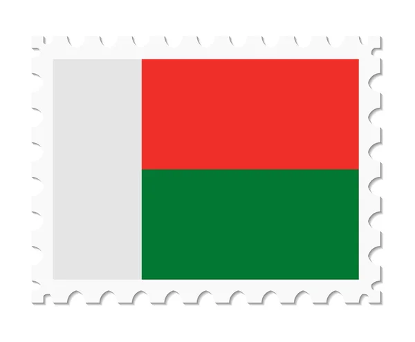 Штамп прапор Мадагаскару — стоковий вектор