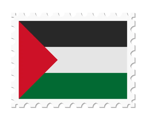 Timbre drapeau palestine — Image vectorielle