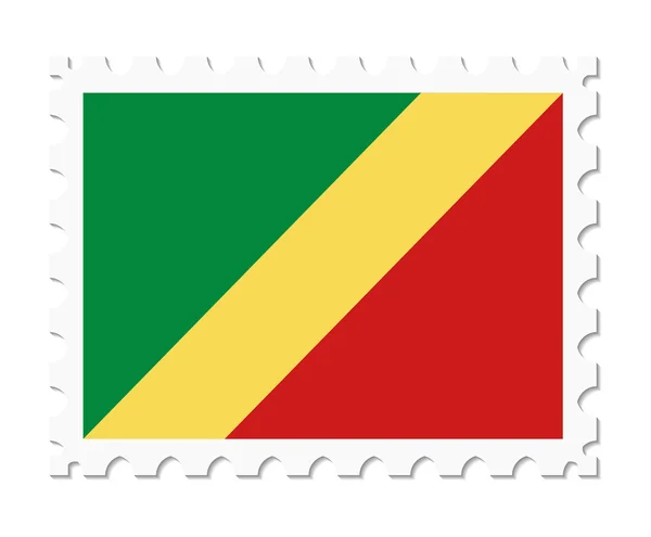旗のコンゴ共和国をスタンプします。 — ストックベクタ
