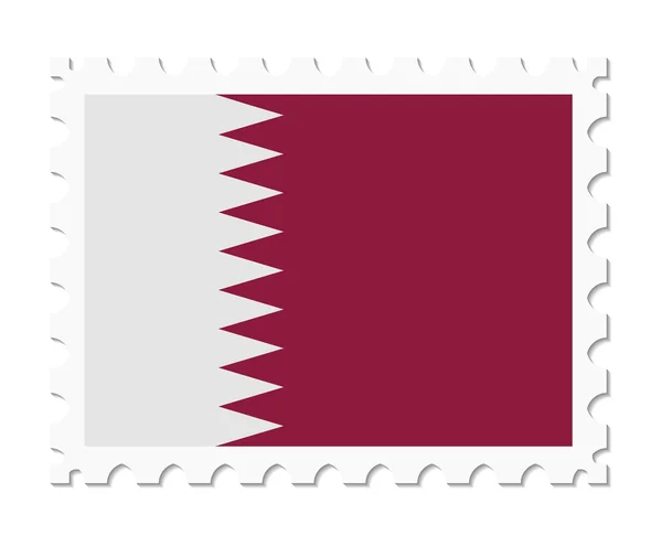 Carimbo bandeira qatar — Vetor de Stock