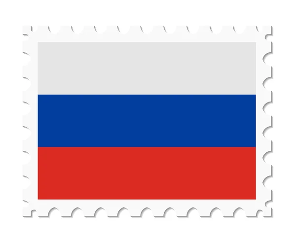 Timbre drapeau russie — Image vectorielle