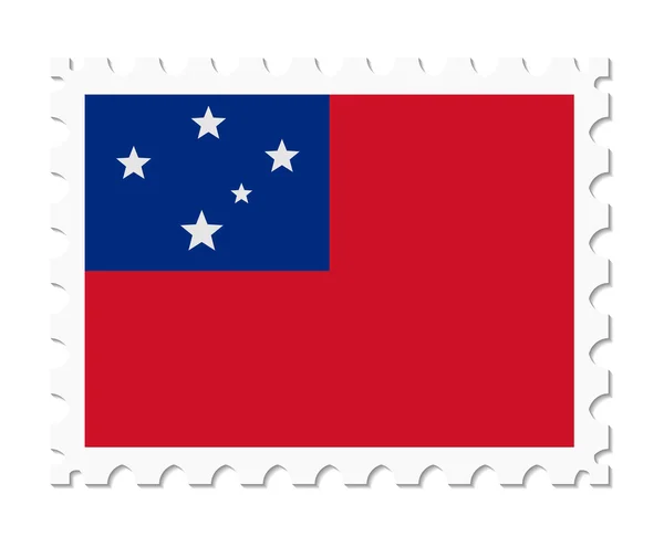 Σφραγίδα σημαία Σαμόα — Διανυσματικό Αρχείο