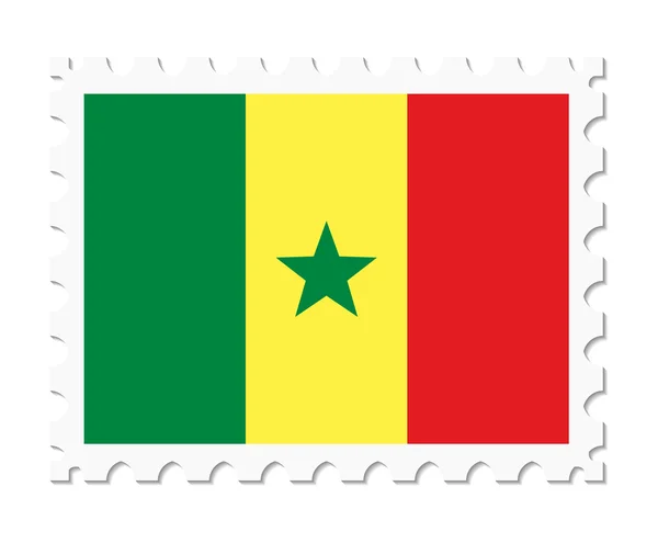 Σφραγίδα σημαία Σενεγάλη — Διανυσματικό Αρχείο