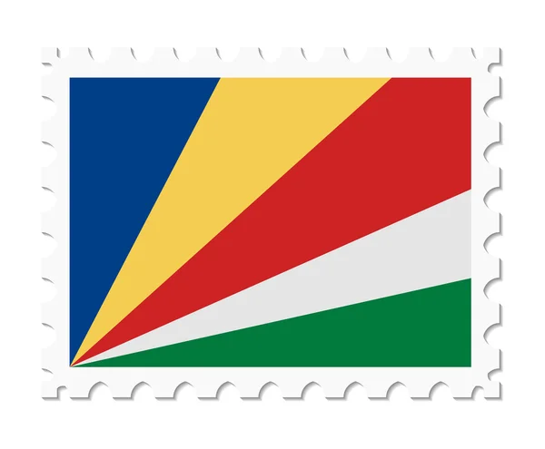 Stempel vlag Seychellen — Stockvector
