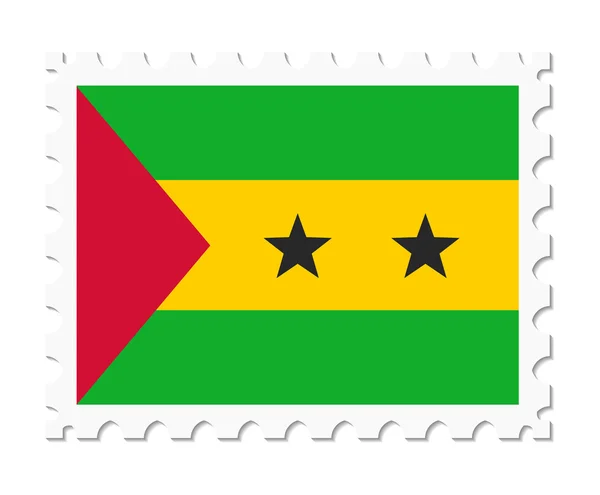 Stamp flag sao tome — Stock Vector