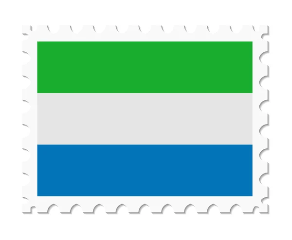 Stämpel flagga sierra leone — Stock vektor