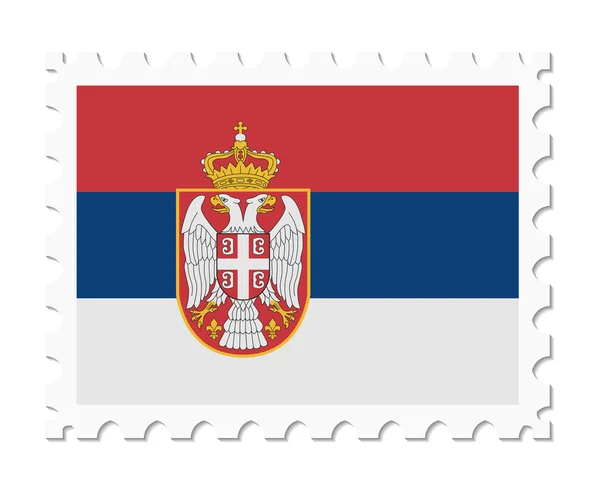 Stamp flag serbia — Stock Vector