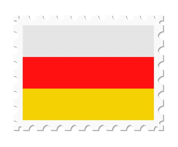 Sello bandera sur ossetia — Vector de stock