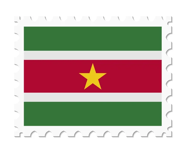 Sello bandera surinam — Vector de stock