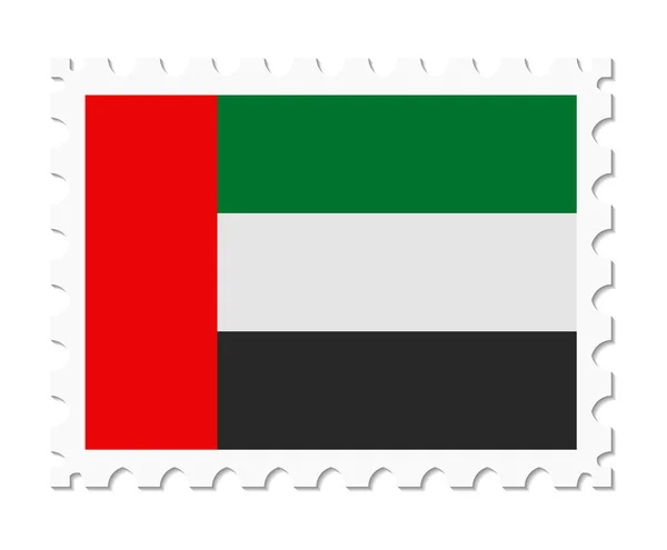 Stamp flag united arab — Stock Vector