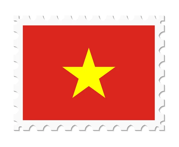 Stamp flag vietnam — Stock Vector