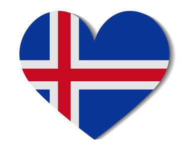 kalp İzlanda bayrağı